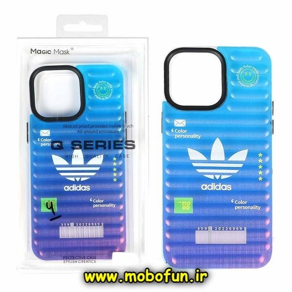 قاب گوشی iPhone 13 - iPhone 14 آیفون طرح ضدضربه هولوگرامی لنز رنگی هفت رنگ اورجینال MAGIC MASK آدیداس adidas اسپرت کد 59